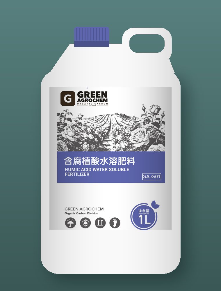 Garden Humic Acid Water-Soluble Fertilizer, 1 L bottle